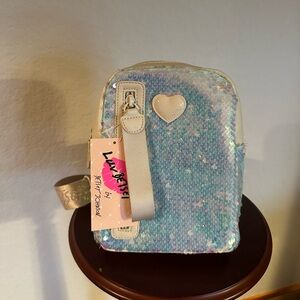 Luv Betsey Sequin Backpack sling pack